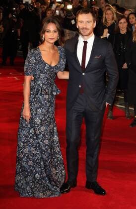 The Light Between Oceans - UK film premiere London, UK. Alicia Vikander and Michael Fassbender at The Light Between Oceans - UK film premiere at the Curzon Mayfair, London on October 19th 2016. LMK73-61153-201016 