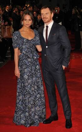 The Light Between Oceans - UK film premiere London, UK. Alicia Vikander and Michael Fassbender at The Light Between Oceans - UK film premiere at the Curzon Mayfair, London on October 19th 2016. LMK315-61154-201016 