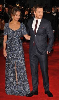 The Light Between Oceans - UK film premiere London, UK. Alicia Vikander and Michael Fassbender at The Light Between Oceans - UK film premiere at the Curzon Mayfair, London on October 19th 2016. LMK315-61154-201016 