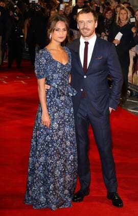 The Light Between Oceans - UK film premiere London, UK. Alicia Vikander and Michael Fassbender at The Light Between Oceans - UK film premiere at the Curzon Mayfair, London on October 19th 2016. LMK73-61153-201016 