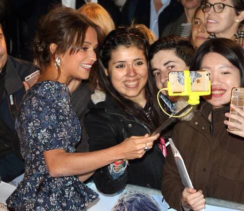 The Light Between Oceans - UK film premiere London, UK. Alicia Vikander at The Light Between Oceans - UK film premiere at the Curzon Mayfair, London on October 19th 2016. LMK73-61153-201016 