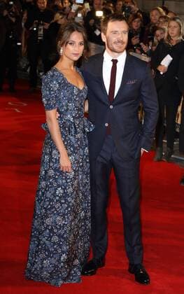 The Light Between Oceans - UK film premiere London, UK. Alicia Vikander and Michael Fassbender at The Light Between Oceans - UK film premiere at the Curzon Mayfair, London on October 19th 2016. LMK73-61153-201016 