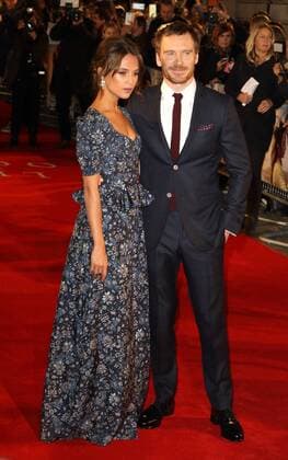 The Light Between Oceans - UK film premiere London, UK. Alicia Vikander and Michael Fassbender at The Light Between Oceans - UK film premiere at the Curzon Mayfair, London on October 19th 2016. LMK73-61153-201016 