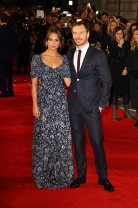 The Light Between Oceans - UK film premiere London, UK. Alicia Vikander and Michael Fassbender at The Light Between Oceans - UK film premiere at the Curzon Mayfair, London on October 19th 2016. LMK73-61153-201016 
