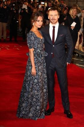 The Light Between Oceans - UK film premiere London, UK. Alicia Vikander and Michael Fassbender at The Light Between Oceans - UK film premiere at the Curzon Mayfair, London on October 19th 2016. LMK73-61153-201016 