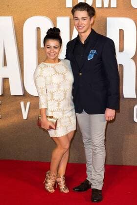 October 20, 2016 - London, London, UK - CLAUDIA FRAGAPANE and AJ PRITCHARDNattend the European film premiere of Jack Reacher: Never Go Back. London, UK. London UK  - ZUMAl94_ 20161020_zaf_l94_128