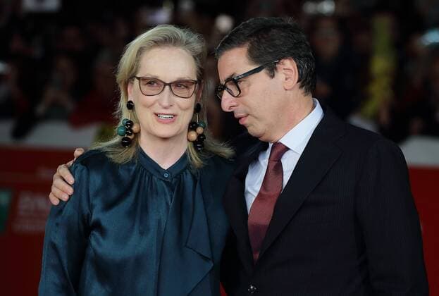 October 20, 2016 - Rome, Italy - American actress MERYL STREEP with Rome Film Festival President ANTONIO MONDA during the Florence Foster Jenkins red carpet at Rome Film Festival 2016. Rome Italy - ZUMAi15_ 20161020_zaf_i15_050