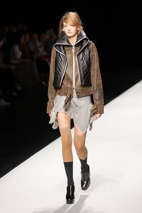 A model on the runway during the Anne Sofie Madsen 2017 spring summer collection show at Amazon Fashion Week Tokyo 2017 S S.  (qdm_AnneSofieMadsen_AFWT17SS_16)