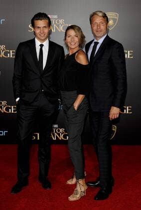 Mads Mikkelsen, wife Hanne Jacobsen & son Carl DR. STRANGE FILM PREMIERE Hollywood Patrick Rideaux PicturePerfect