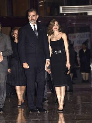 Oviedo. King Felipe and Queen Letizia attending a concert the day before the Princess of Asturias awards  JuanxRuizxBezos