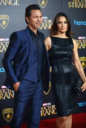 Benjamin Bratt and his wife Talisa Soto arrive at the world premiere of Marvel Studios Doctor Strange at the El Capitan Theatre in Los Angeles, California on October 20, 2016.  LAP20161020632 CHRISTINExCHEW