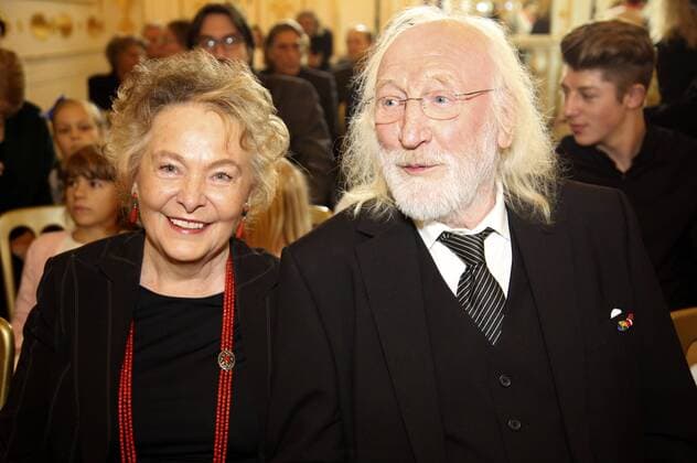 Karl Merkatz mit Gattin Martha Merkatz bei der Verleihung des Österreichischen Ehrenkreuzes für Wissenschaft und Kunst 1. Klasse an Karl Merkatz im Bundeskanzleramt. Wien, 20.10.2016 Foto:xF.xJ.xMorgenbesserx xFuturexImage