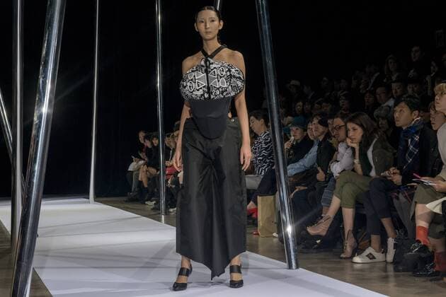 October 21, 2016 - Tokyo, Tokyo, Japan - A model presents a creation by designer Keiichiro Yuri for brand keiichirosense as part of Fashion Week Tokyo Spring Summer 2017. Tokyo Japan - ZUMAc166 20161021_zap_c166_029