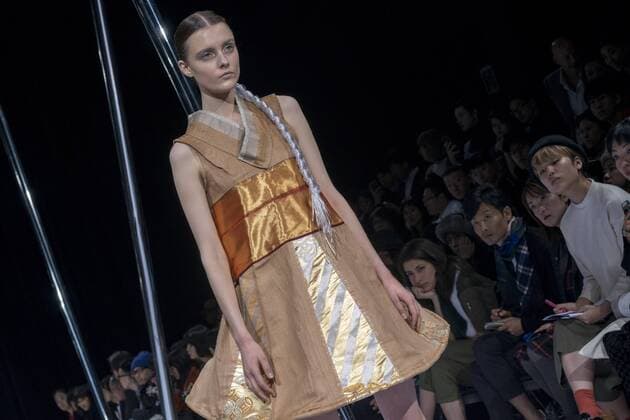 October 21, 2016 - Tokyo, Tokyo, Japan - A model presents a creation by designer Keiichiro Yuri for brand keiichirosense as part of Fashion Week Tokyo Spring Summer 2017. Tokyo Japan - ZUMAc166 20161021_zap_c166_024