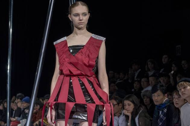 October 21, 2016 - Tokyo, Tokyo, Japan - A model presents a creation by designer Keiichiro Yuri for brand keiichirosense as part of Fashion Week Tokyo Spring Summer 2017. Tokyo Japan - ZUMAc166 20161021_zap_c166_019