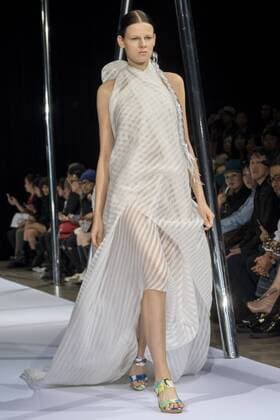 October 21, 2016 - Tokyo, Tokyo, Japan - A model presents a creation by designer Keiichiro Yuri for brand keiichirosense as part of Fashion Week Tokyo Spring Summer 2017. Tokyo Japan - ZUMAc166 20161021_zap_c166_017