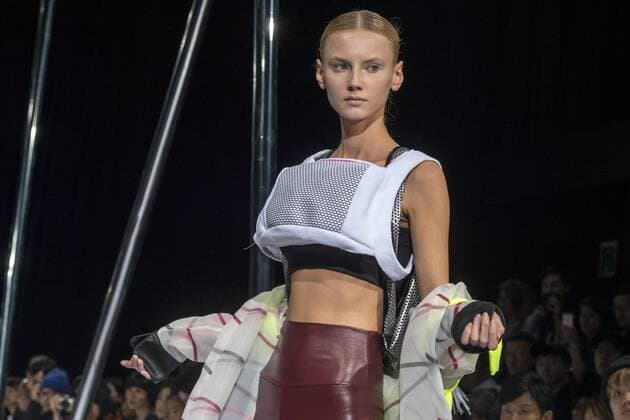 October 21, 2016 - Tokyo, Tokyo, Japan - A model presents a creation by designer Keiichiro Yuri for brand keiichirosense as part of Fashion Week Tokyo Spring Summer 2017. Tokyo Japan - ZUMAc166 20161021_zap_c166_020