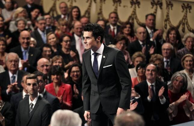 Prinzessin-von-Asturien-Preis Spanish triathlete Javier Gomez Noya, winner of the 2016 Princess of Asturias Award of Sports, arrives for the 36th edition of the Princess of Asturias Awards handover ceremony at the Campoamor Theatre in Oviedo, province of Asturias, northern Spain, 21 October 2016. Princess of Asturias Awards handover ceremony !ACHTUNG: NUR REDAKTIONELLE NUTZUNG!  GRA435 20161021-636126748630108386