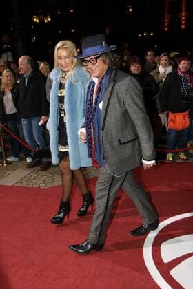 21.10.2016, Frankfurt, Alte Oper, roter Teppich Red Carpet beim Hessischer Film- und Kinopreis 2016 Immobilieninvestor Ardi Goldman mit Freundin