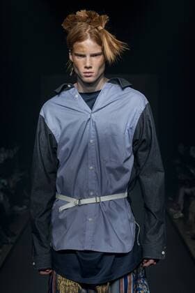 October 22, 2016 - Tokyo, Tokyo, Japan - A model presents a creation by designer Keisuke Imazaki for brand Plastictokyo as part of Fashion Week Tokyo Spring Summer 2017. Tokyo Japan - ZUMAc166 20161022_zap_c166_005