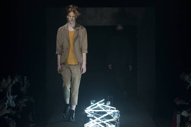 October 22, 2016 - Tokyo, Tokyo, Japan - A model presents a creation by designer Keisuke Imazaki for brand Plastictokyo as part of Fashion Week Tokyo Spring Summer 2017. Tokyo Japan - ZUMAc166 20161022_zap_c166_013