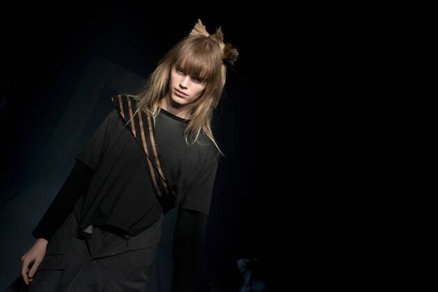 October 22, 2016 - Tokyo, Tokyo, Japan - A model presents a creation by designer Keisuke Imazaki for brand Plastictokyo as part of Fashion Week Tokyo Spring Summer 2017. Tokyo Japan - ZUMAc166 20161022_zap_c166_026