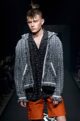 October 22, 2016 - Tokyo, Tokyo, Japan - A model presents a creation by designer Keisuke Imazaki for brand Plastictokyo as part of Fashion Week Tokyo Spring Summer 2017. Tokyo Japan - ZUMAc166 20161022_zap_c166_011
