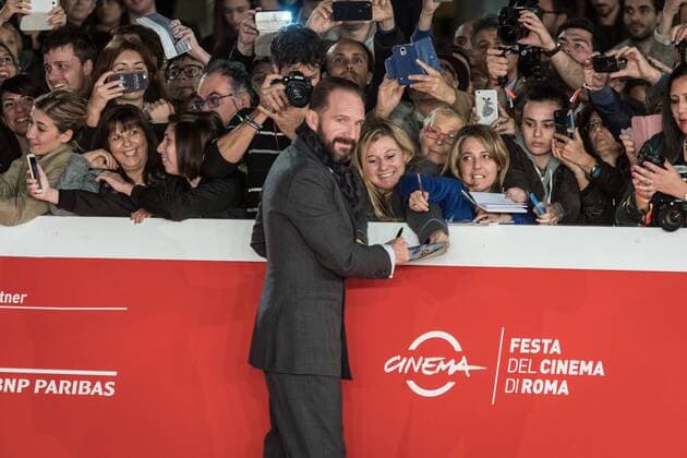Rome: Red carpet the English Patient Ralph Fiennes walk a red carpet for The English Patient - Il Paziente Inglese during the 11th Rome Film Festival at Auditorium Parco Della Musica.  AndreaxRonchini