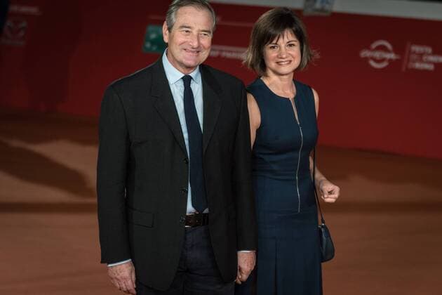 Rome: Red carpet the English Patient Julian Wadham and a guest walk a red carpet for The English Patient - Il Paziente Inglese during the 11th Rome Film Festival at Auditorium Parco Della Musica.  AndreaxRonchini