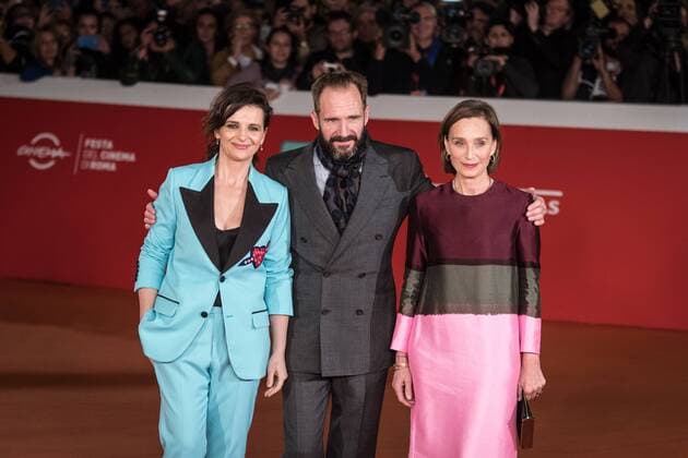 Rome: Red carpet the English Patient Ralph Fiennes, Kristin Scott Thomas and Juliette Binoche walk a red carpet for The English Patient - Il Paziente Inglese during the 11th Rome Film Festival at Auditorium Parco Della Musica.  AndreaxRonchini