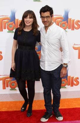 October 23, 2016 - Los Angeles, CA, United States - 23 October 2016 - Los Angeles, California - Zooey Deschanel with husband Jacob Pechenik. Trolls Los Angeles Premiere held at the Regency Village Theatre in Los Angeles. Photo Credit: AdMedia Los Angeles United States - ZUMAa123 20161023_zaa_a123_074