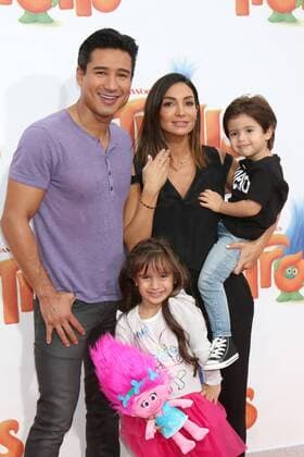 LOS ANGELES - OCT 23: Mario Lopez, Gia Francesca Lopez, Courtney Laine Mazza, Dominic Lopez at the Trolls Premiere at Village Theater on October 23, 2016 in Westwood, CA  Copyright: xKathyxHutchinsx xIPAx