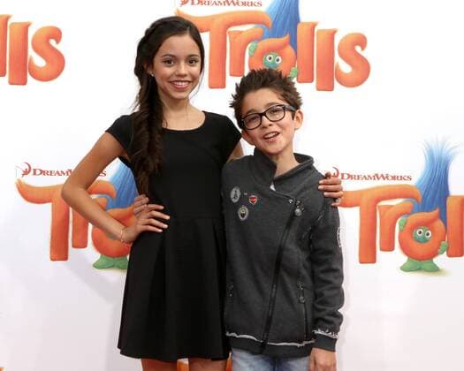 LOS ANGELES - OCT 23: Jenna Ortega, Nicolas Bechtel at the Trolls Premiere at Village Theater on October 23, 2016 in Westwood, CA  Copyright: xKathyxHutchinsx xIPAx