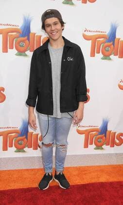 October 23, 2016 - Los Angeles, California, United States - October 23th 2016 - Los Angeles California USA - Actor JA WAETFORD at the Trolls Premiere held at the Regency Village Theater Los Angeles Los Angeles United States - ZUMAf05_ 20161023_zaf_f05_035