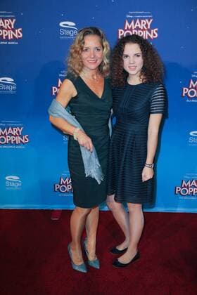 Stuttgart, Germany, Stage Apollo Theater, 23.10.2016, Deutschlandpremiere des Musical Mary Poppins, Herzogin Iris Caren von Wuerttemberg und tochter Herzogin Sylivie von Wuerttemberg ( DeFodi515