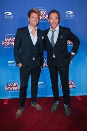 Stuttgart, Germany, Stage Apollo Theater, 23.10.2016, Deutschlandpremiere des Musical Mary Poppins, Jochen Bendel, Ehemann Matthias Pridoehl (Bendel ( DeFodi515