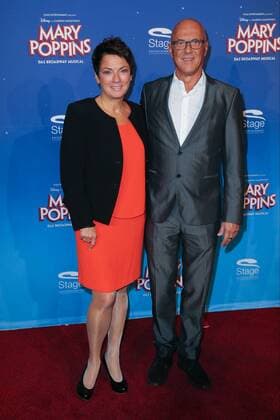 Stuttgart, Germany, Stage Apollo Theater, 23.10.2016, Deutschlandpremiere des Musical Mary Poppins, Sonja Faber-Schrecklein und Mann Klaus Jochen Faber ( DeFodi515