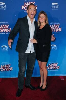Stuttgart, Germany, Stage Apollo Theater, 23.10.2016, Deutschlandpremiere des Musical Mary Poppins, Frank Staebler mit Freundin Sandra Musch ( DeFodi515