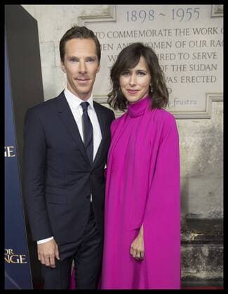 Themen der Woche . 24 10 2016. London, United Kingdom. Benedict Cumberbatch and his wife Sophie Hunter arriving at the Doctor Strange launch event at Westminster Abbey in London.  xStephenxLockx xi-Imagesx IIM-13682-0023