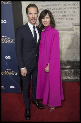 . 24 10 2016. London, United Kingdom. Benedict Cumberbatch and his wife Sophie Hunter arriving at the Doctor Strange launch event at Westminster Abbey in London.  xStephenxLockx xi-Imagesx IIM-13682-0025