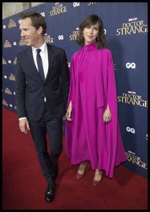 . 24 10 2016. London, United Kingdom. Benedict Cumberbatch and his wife Sophie Hunter arriving at the Doctor Strange launch event at Westminster Abbey in London.  xStephenxLockx xi-Imagesx IIM-13682-0026