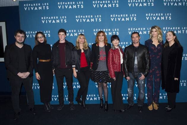 Katell Quillevere Emmanuelle Seigner - Kool Shen - Anne Dorval - Alice Taglioni - Dominique Blanc, Monia Chokri - Alice Taglioni - Karim Leklou - Alice de Lencquesaing - Finnegan Oldfield - Theo Cholbi - Gabin Verdet et Galatea Bellugi CELEBRITIES : Filmpremiere Reparer les Vivants - 24 10 2016 JBAutissier Panoramic 