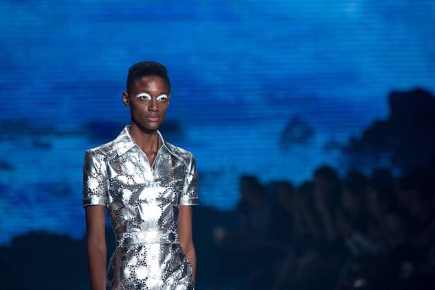 October 24, 2016 - Sao Paulo, Brazil - Model presents creation by Patricia Viera, during the Sao Paulo Fashion Week, winter 2017 edition, this Monday, in Sao Paulo, Brazil. Sao Paulo Brazil - ZUMAl146 20161024_zaf_l146_085
