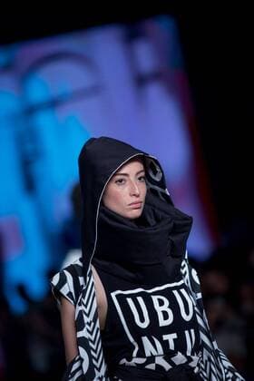October 24, 2016 - Sao Paulo, Brazil - Model presents creation by LAB, during the Sao Paulo Fashion Week, winter 2017 edition, this Monday, in Sao Paulo, Brazil. Sao Paulo Brazil - ZUMAl146 20161024_zaf_l146_101