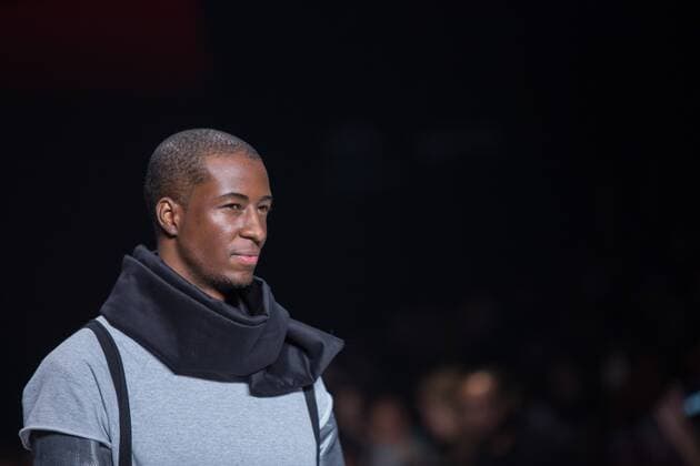 October 24, 2016 - Sao Paulo, Brazil - Model presents creation by LAB, during the Sao Paulo Fashion Week, winter 2017 edition, this Monday, in Sao Paulo, Brazil. Sao Paulo Brazil - ZUMAl146 20161024_zaf_l146_108