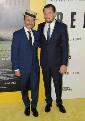 October 24, 2016 - Bing Theater At Lacma, CA, United States - 24 October 2016 - Culver City, California. Fisher Stevens, Leonardo DiCaprio. Screening Of National Geographic Channel s Before The Flood held at the Bing Theater at LACMA. Photo Credit: AdMedia Bing Theater At Lacma United States - ZUMAa123 20161024_zaa_a123_024