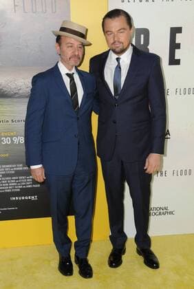 October 24, 2016 - Bing Theater At Lacma, CA, United States - 24 October 2016 - Culver City, California. Fisher Stevens, Leonardo DiCaprio. Screening Of National Geographic Channel s Before The Flood held at the Bing Theater at LACMA. Photo Credit: AdMedia Bing Theater At Lacma United States - ZUMAa123 20161024_zaa_a123_027