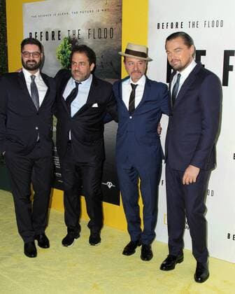 LOS ANGELES - OCT 24: Tim Pastore, Brett Ratner, Fisher Stevens, Leoardo DiCaprio at the Screening Of National Geographic Channel s Before The Flood at Bing Theater At LACMA on October 24, 2016 in Los Angeles, CA  Copyright: xHPAx xIPAx