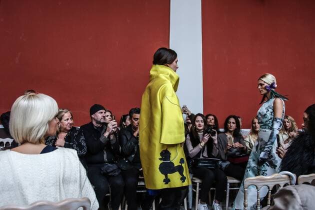 (161025) -- ATHENS, Oct. 25, 2016 -- Models present creations of Greek designer Vassilis Zoulias during the Athens Xclusive Designers Week at Zappeion exhibition hall on Oct. 22, 2016. The event celebrated its 10-year anniversary in Greece. ) (zxj) GREECE-ATHENS-FASHION LefterisxPartsalis 