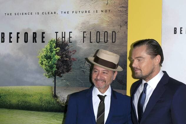 Fisher Stevens und Leonardo DiCaprio beim Screening des Dokumentarfilms Before The Flood im Bing Theater der LACMA. Los Angels, 24.10.2016 Foto:xC.xBehringx xFuturexImage